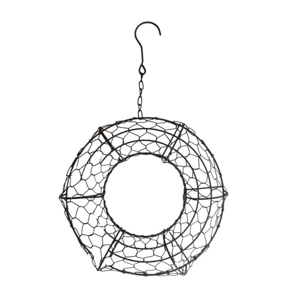 Other - 10 inch Hanging Wire and Metal Wreath Succulent Plant Basket With Chain Hook For